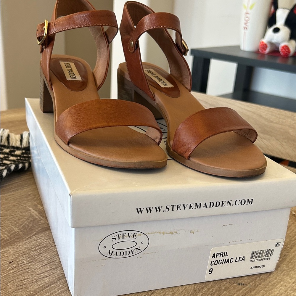 Steve Madden Women's Brown Leather Sandals